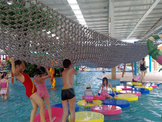 Dobra cena. Water Park Lazy River And Swimming Pool Floating Bridge With Climbing Net w Internecie