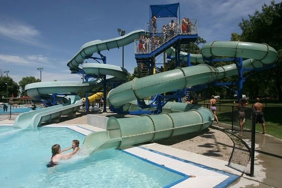 Dobra cena. Aqua Water Play Kids Tube Slide Set Fiberglass Park Toys Equipment For Pool w Internecie