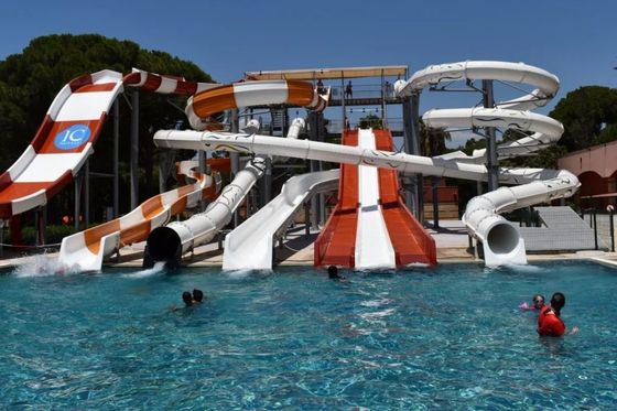 Dobra cena. 1 People Backyard fibreglass pool water slide 7m Width w Internecie