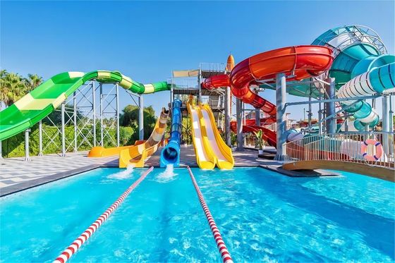 Dobra cena. 12mm Fiberglass Water Slide For Kids Outdoor Commercial Water Park Swimming Pool Rides w Internecie