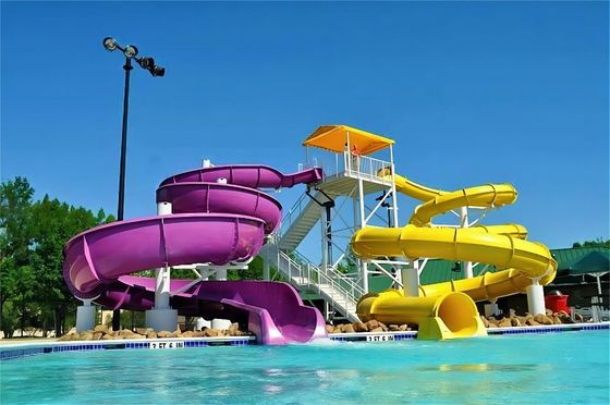 Dobra cena. OEM Outdoor Children Play Park Amusement Pool Guangzhou Fiberglass Water Slide for Kids w Internecie