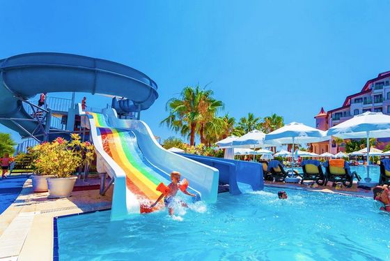 Dobra cena. OEM Hot Sale Amusement Park Products Outdoor Tube Designer Fiberglass Water Slides w Internecie
