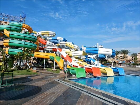 Dobra cena. Swimming Pool Fiberglass Water Slide For Kids  Commercial Theme Park Playground Amusement Rides w Internecie