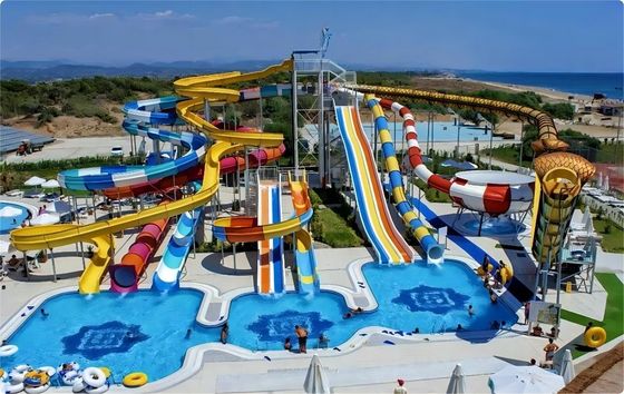 Dobra cena. Komercyjny Aqua Water Theme Park Basen Pływalny Pojazdy Szklanowcowy Slide w Internecie