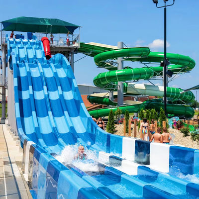Dobra cena. Customized Size 6-8mm Thickness Fiberglass Water Park Slide Ending with Pool for Kids and Adults w Internecie