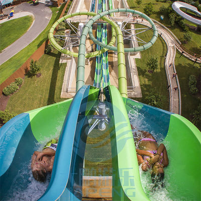 Dobra cena. Twist Aqualoop Water Slide Podwójny wodny park z włókna szklanego w Internecie