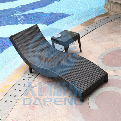 Dobra cena. Aluminum Frame Swimming Pool Accessories PE Rattan Lounge Chair 190cm Length w Internecie