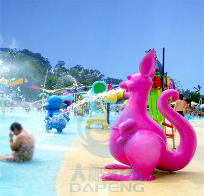 Wodny Park Tematyczny Strefa Rodzinna Dzieci Spray Park Gry Fioletowy Kanguro Jet