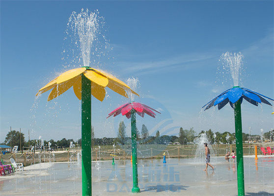 Aqua Park Wodny podkładek kolorowy w stylu kwiatowym Wodny park Fontanna 3,0 m wysokości