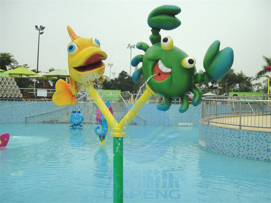 Włókno szklane Ryby i kraby Spray Set Zabawki dla dzieci Aqua Park Splash Zone