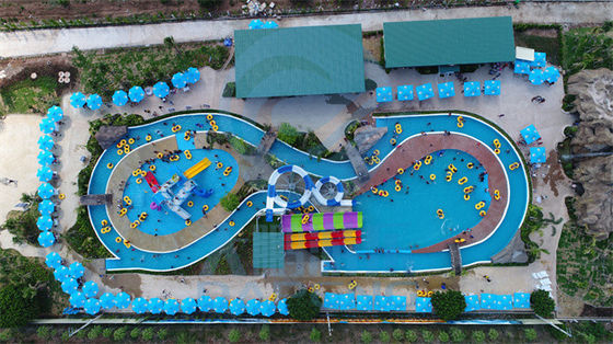 OEM 4000 Sqm Lazy River Water Park Zindywidualizowany Z Slizami Basenu