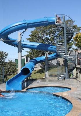 Dobra cena. Water Park Playground Outdoor Swim Pool Equip Game Amusement Water Slide Tube for Kid w Internecie