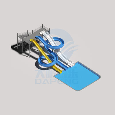 OEM Amuse Water Park Kids Plac zabaw Rides Fiberglass Pool Slides