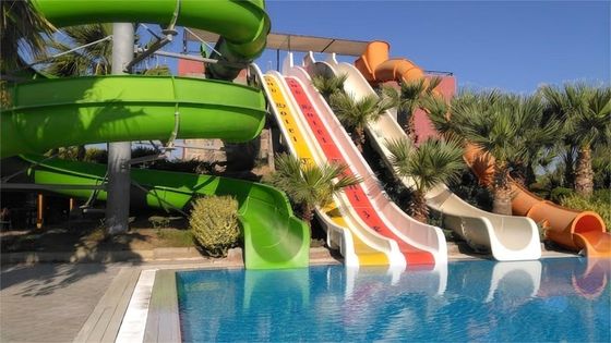 Dobra cena. 10 mm grubości Włókno szklane Wodny park zjeżdżalnia dla dzieci grać w Internecie