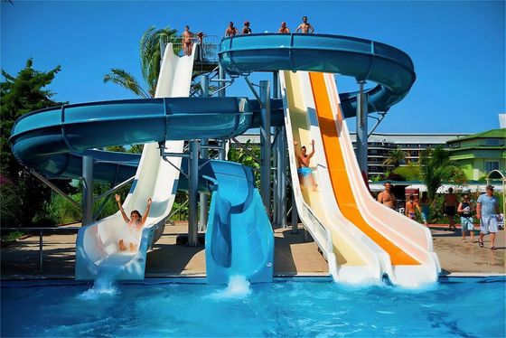 ODM Outdoor Water Play Equipment Swimming Pool Slide In Ground