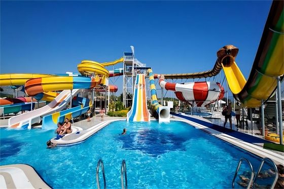 jakość OEM Kids Outside Amusement Swimming Pool Ride Fiberglass Water Slide Fabryka