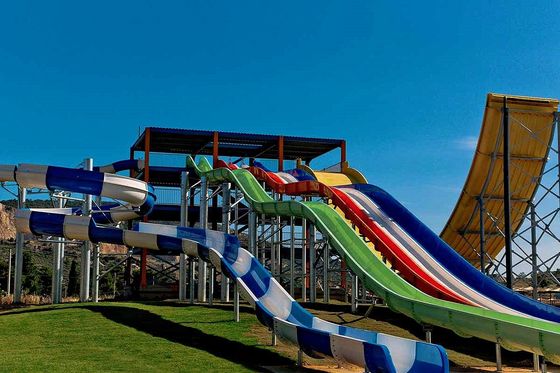 Wodny park rozrywki design placu zabaw małe baseny gry Slide z włókna szklanego