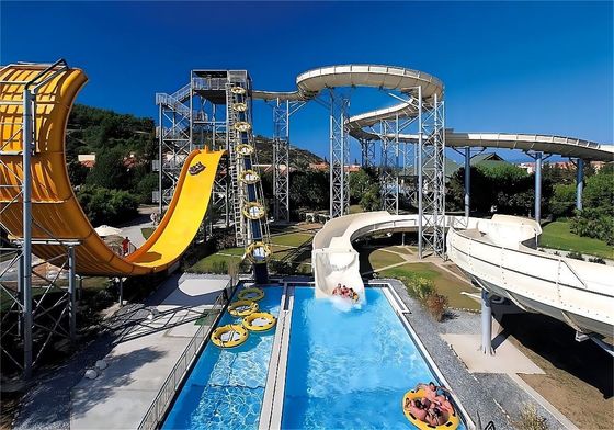 ODM Water Amuse Aqua Park Rides Fiberglass Slide for Swimming Pool