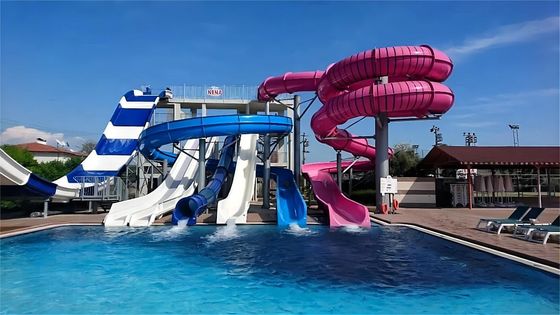 Dobra cena. OEM Customized Aqua Water Park Private Pool Tube Fiberglass Slides w Internecie