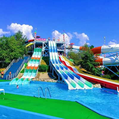 ODM Dziecko Aqua Park Tematyczny Basen Wodny Zabawne Zabawy Zabawki Ride Fiberglass Slide Set