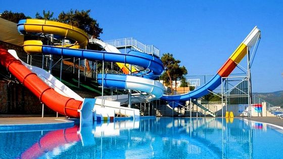 Komercyjny Dzieciaki Wodny Zabawy Park Rozrywki z Fiberglass Water Slide Set