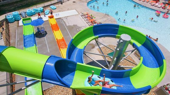 Gry dla dzieci na świeżym powietrzu Park rozrywkowy basen wodny Slizgacze z włókna szklane