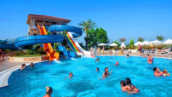 Aqua Water Park Kids Water Games Basen Pływalny Fiberglass Slide Set dla dzieci