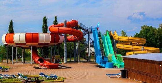 Dobra cena. Parki wodne dla dzieci Basen rekreacyjny basen pływalny Fiberglass Spiral Tube Bowl Slide Set w Internecie