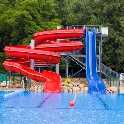 Dobra cena. Domek wodny Park wodny z włókna szklanego Duży zjeżdżalnia basenu w Internecie