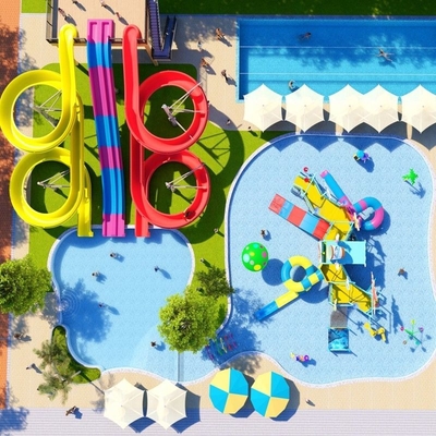 Dobra cena. Customized Aqua Park Commercial Outdoor Water Feature Equipment Kids Pool Play Equipment Water Park Slides For Sale w Internecie