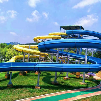 Dobra cena. Customized Size Colorful Fiberglass Water Slide for Outdoor Water Parks and Pools w Internecie