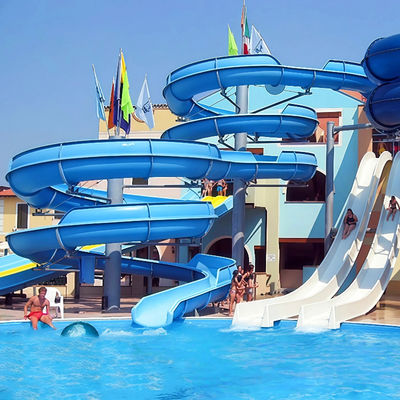 Dobra cena. Spiral FRP Slide Combination 0.82m Inner Width Custom Design For Adult Children Water Park Venues w Internecie