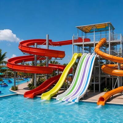 Komercyjny wielociągowy zjeżdżalnia wodna z włókna szklanego dla Aqua Park Resort