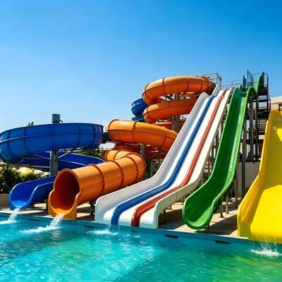 Dobra cena. Duże zjeżdżalnie wodne Aktywności wodne na zewnątrz grubość 6-10 mm dla basenów Ocean Park w Internecie