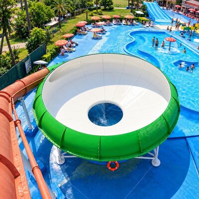jakość Space Bowl Water Slide Włókno szklane Kolor niestandardowy dla dorosłych Baseny pływające Parki wodne Fabryka