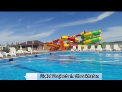 Anti-ultrafioletowy flad Swimming Pool Water Slide Włókno szklane Kolorowy Wodny Slide, Włókno szklane Slide