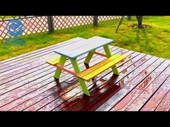 Wielobarwne akcesoria do basenu Nie toksyczne 4 miejsca dziecięce Stolik piknikowy