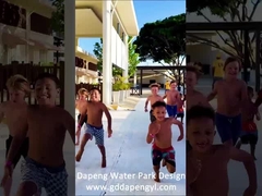 Popularny zjeżdżalnia do basenu lotniczego